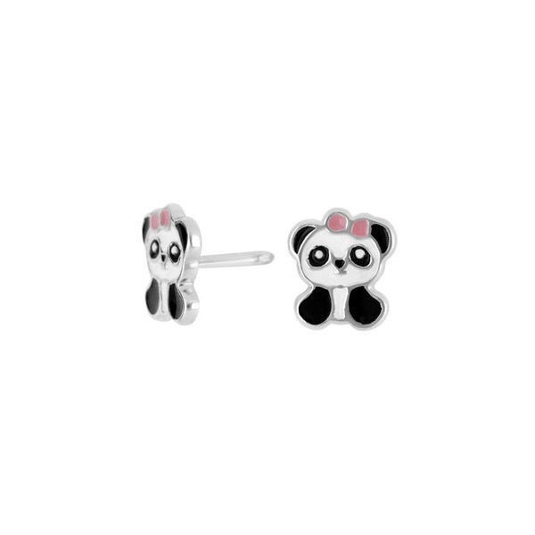 NOA Kids - Børne øreringe med Panda med emalje